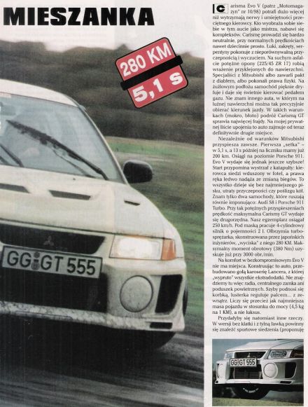 Mitsubishi Lancer Evo V.